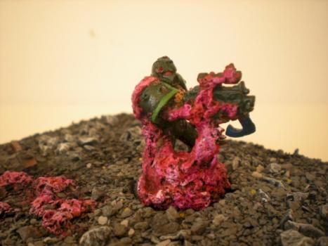 Space Marine Khorn plague by olsson