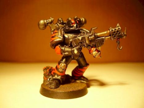 Chaos Space Marine Flamer by NoIdea4Nick