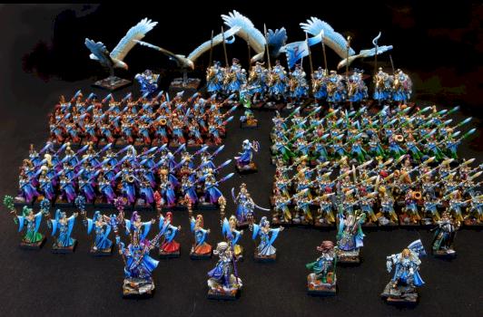 High Elves Army by VIOLET