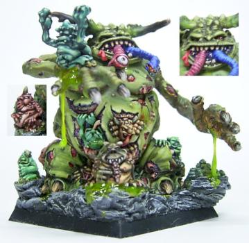 Great Unclean One and Nurglings by QiaoZhong