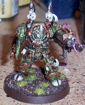 Nurgle Champion in terminator armour by silvercrank