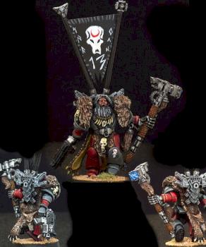 13th Company Space Wolf Charactor with Thunder Hammer by Inquisitor Gomez