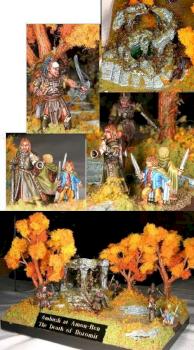 Ambush at Amon Hen - The Death of Boromir by aku djinn