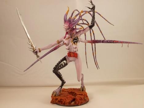 Zarakynel, greater demon of Slaanesh by Mordikar