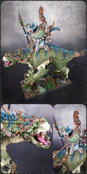 Old One on Carnosaur by ZygiArt
