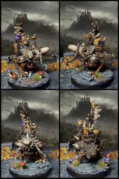 Moonclan (night goblin) Shaman on great squig by Maho