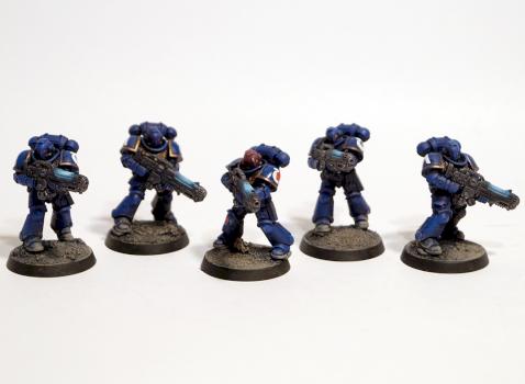 Ultramarines Hellblaster Squad by Grim Factorum