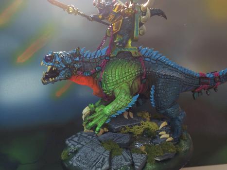Carnosaur on Custom Base by bazzalisk