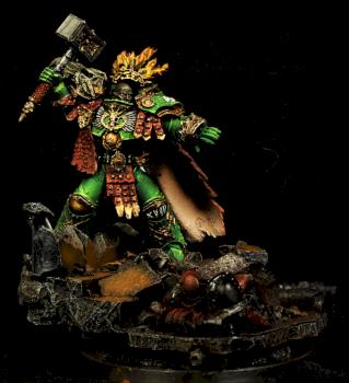 Vulkan, Primarch of Salamanders by AlAix Figurines