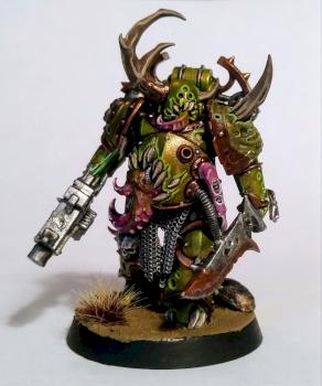 Death Guard Plague Marine by BrushWithDeath