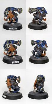 Bloodbowl Dwarf Giants blitzer by Horlunov