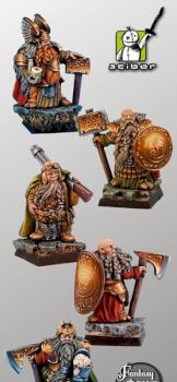 Dwarves Lords Scibor Monstrous Miniatures 28mm / 30mm by Scibor
