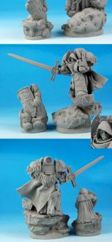 28mm / 30mm SF Templar Knight conversion / sculpture by Scibor