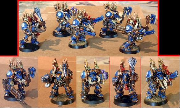 Thousand Sons terminator squad by nothing