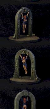 Girl hanged on arch by Brother Vinni