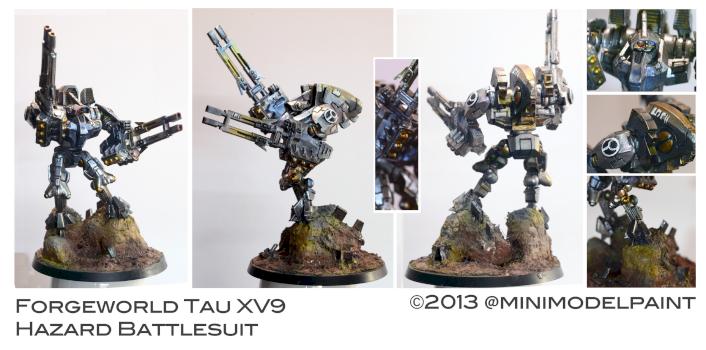 Tau XV9-4 Hazard Battlesuit by minimodelpaint