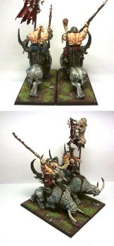 Ogre Kingdoms Mournfang Cavalry by Tema