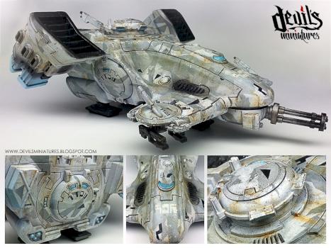 TAU Devilfish in urban winter camo by Frost Devil