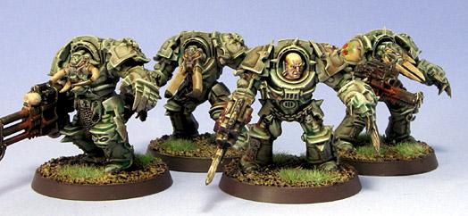 Nurgle Death Guard Terminator Squad by Jarrett