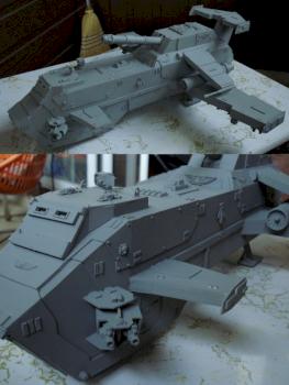 Scratch Built Thunderhawk with Primer by Theambit