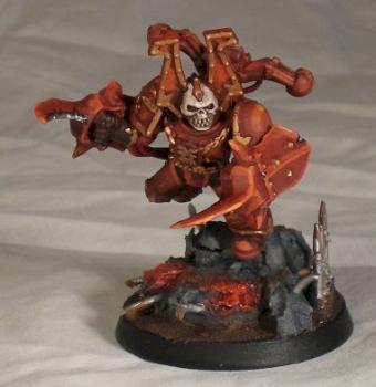 Chaos Lord with Mark of khorne by Flightline Ninja
