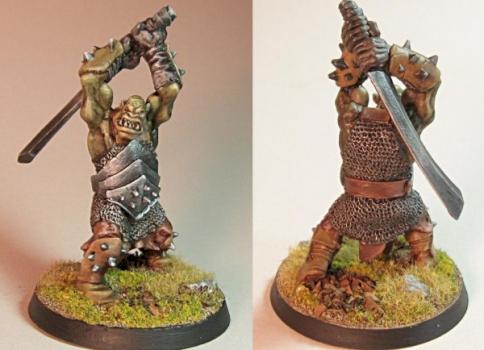 3405 Black Orc Hero by Dougs Workshop