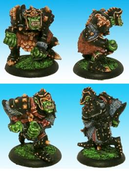 blood bowl - bloodbowl black orc by borak