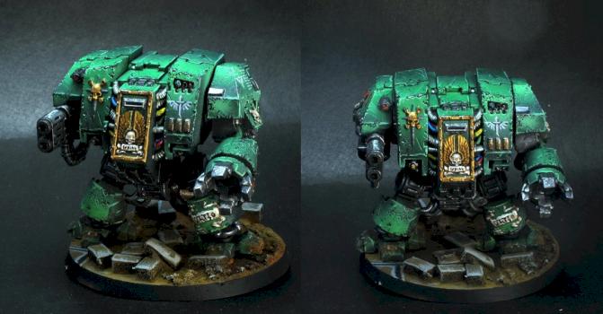 Dark Angels Dreadnought by Pahaere