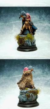 barbarian female warrior by miniking