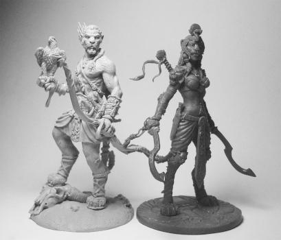 Two sphinxes by Legendarion