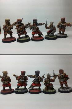 Vostroyan First Born Platoon Command Squad by BestDazzle