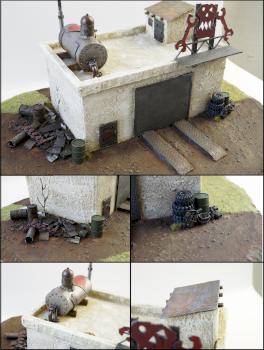 Ork Mek Shop, Home Made Warhammer 40k Terrain by Dustyfish