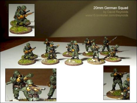20mm WW2 German Infantry by dave abz