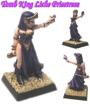 Tomb King Liche Priestress by Scott ExV