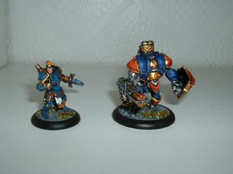 Cygnar Journeyman Warcaster + Sentinel Light Warjack by Guardians Knight