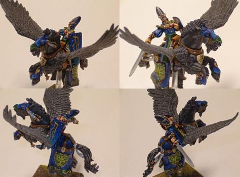 High Elf Prince on Pegasus by RaphaelAngelfire
