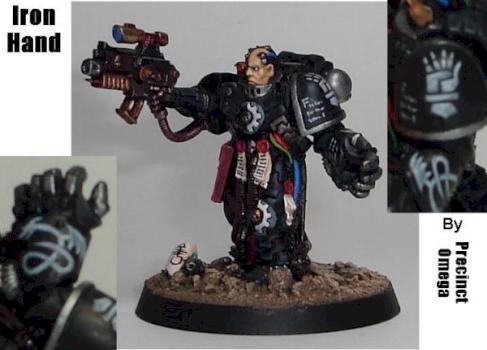Iron Hands Space Marine Commander by precinctomega