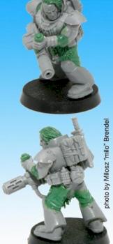Space Wolf Scout with meltagun by zarms