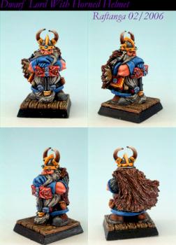 Dwarf Lord with horned Helmet by phael_minis