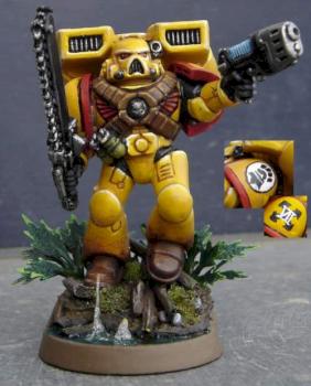 Imperial Fists Assault Marine by Obliterator