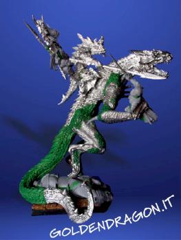 Saurus lord VS Bretonian Hero by Golden dragon italy
