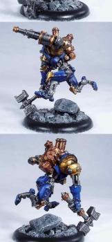 Cygnar Charger Conversion Jumping Warmachine by hoffmangler