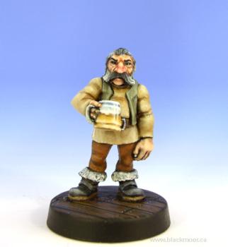 Dwarf Tavern Patron by SaxonAngel
