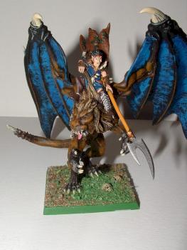 Dark elves' manticore by Rusiel