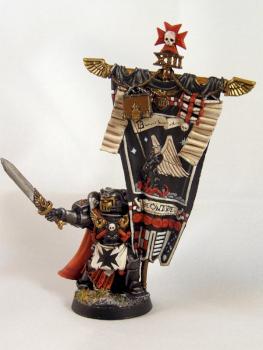 Black Templar Standard Bearer by Sear