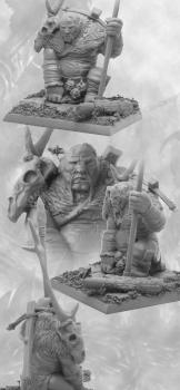 OGRE KINGDOMS HUNTER / Pathfinder Sculpted by Koshal