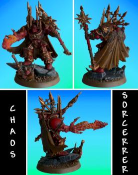 Chaos Space Marine Sorcerrer by gurtmin
