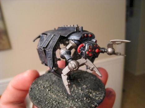 Ice Blue Metal Necron Tomb Spyder by Dark Trainer