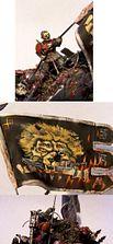 Standard Bearer Diorama - Assault into Chaos Trench by Chosen