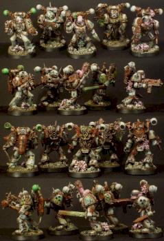 Death Guard Plague Marines Unit 1 by Xcorac